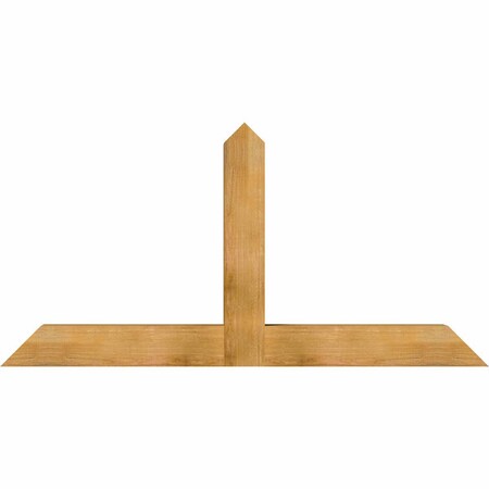 Ekena Millwork Portland Rough Sawn Timber Gable Bracket, Western Red Cedar, 72"W x 36"H x 6"D x 6"F, 12/12 Pitch GBW072X36X0606POR00RWR